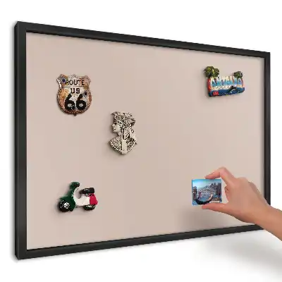 Tablă magnetică pentru magneți de frigider cu design minimalist bej