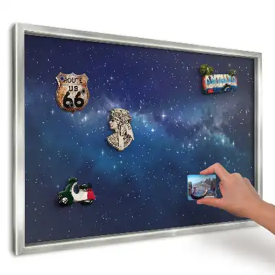 Panou magnetic înrămat cu model Cer albastru cosmic