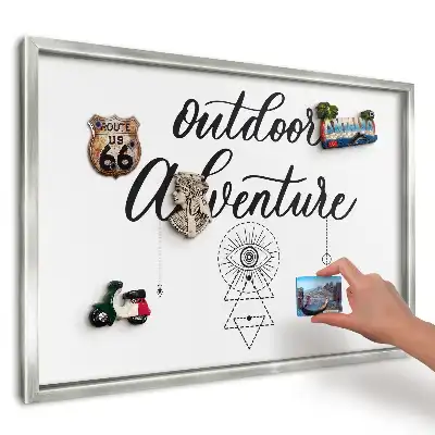 Panou magnetic înrămat cu design aventură
