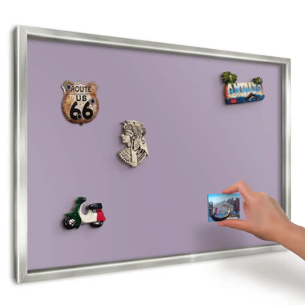 Panou magnetic înrămat Minimalism liliac violet
