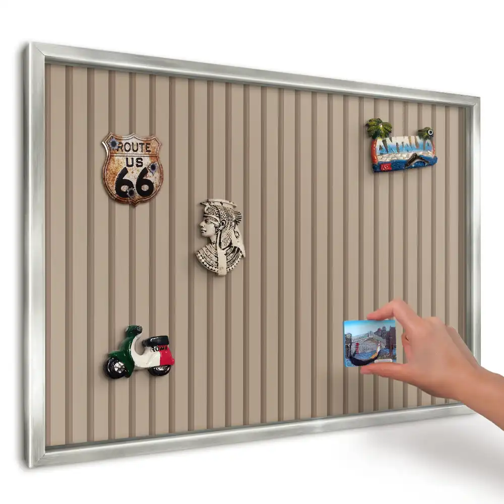 Panou magnetic înrămat cu design linii minimaliste calde