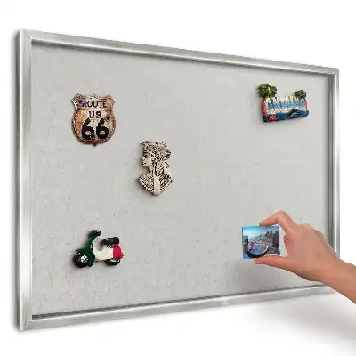 Panou magnetic înrămat cu model vegetal strălucitor și delicat