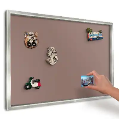 Panou magnetic înrămat modern de culoare roșu intens