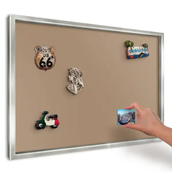 Panou magnetic înrămat stil minimalist portocaliu