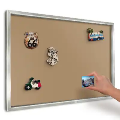 Panou magnetic înrămat cu design minimalist portocaliu vibrant