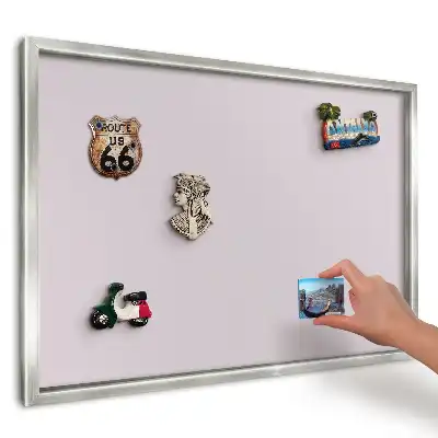 Panou magnetic înrămat Pace subtilă roz elegant