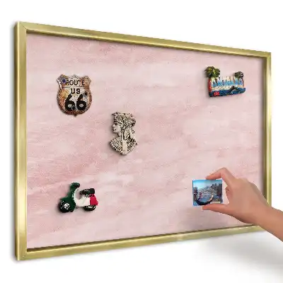 Tablă magnetică imprimată de perete Structură delicată roz