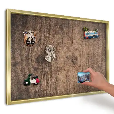 Tablă magnetică de perete cu imprimeu aspect de lemn natural cald