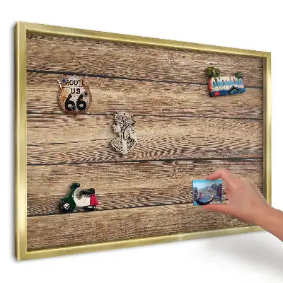 Tablă magnetică de perete cu imprimeu textură de lemn
