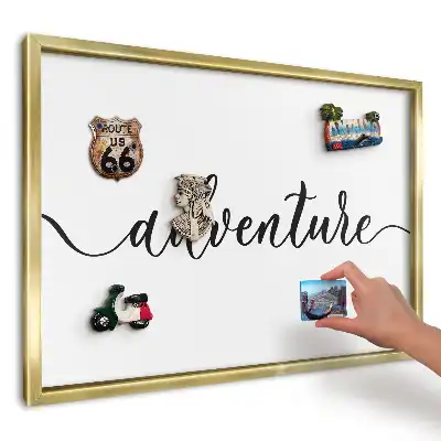 Tablă magnetică de perete cu imprimeu inscripție caligrafică