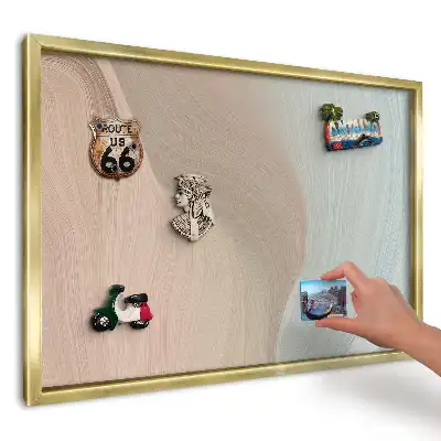 Panou din tablă pentru colecția de magneți cu design Linii pastelate curgătoare