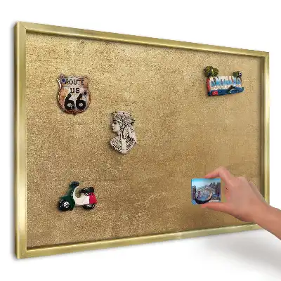 Tablă magnetică de perete cu imprimeu textură galbenă caldă
