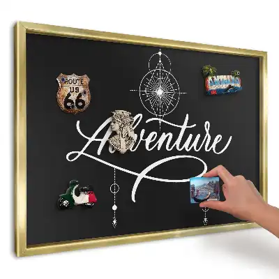Tablă magnetică de perete cu imprimeu detaliu geometric
