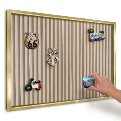 Tablă magnetică de perete cu imprimeu benzi verticale luminoase