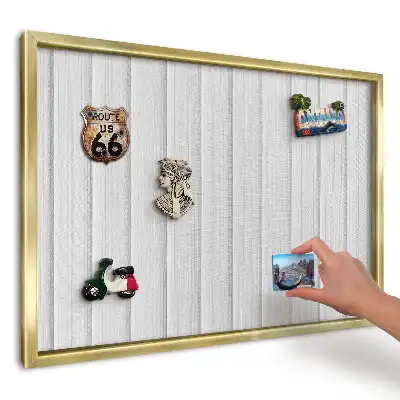 Tablă magnetică de perete cu imprimeu dungi verticale gri