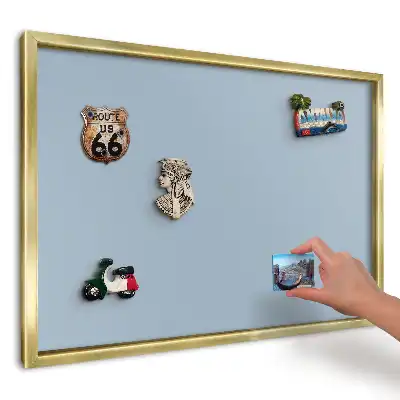 Tablă magnetică de perete cu design minimalist albastru