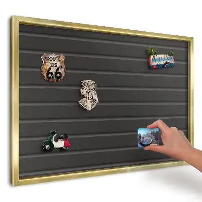Panou metalic pentru magneți cu design modern întunecat