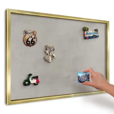 Tablă magnetică de perete gri cu textură imprimată