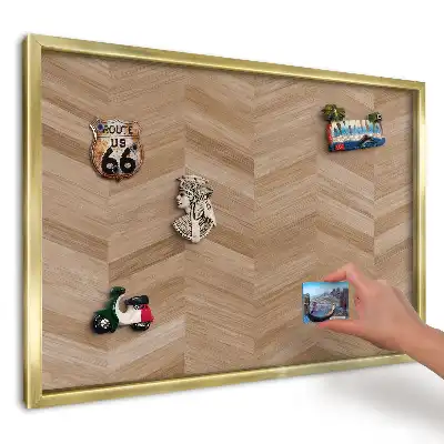 Tablă magnetică de perete imprimată cu design Spică Caldă pentru interior
