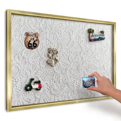 Panou din tablă pentru magneți cu modele ajurate luminoase