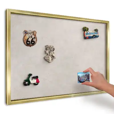 Panou magnetic din tablă cu textură gri delicată
