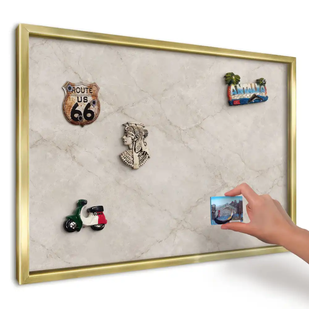 Panou din tablă pentru magneți cu design marmură clasică elegantă