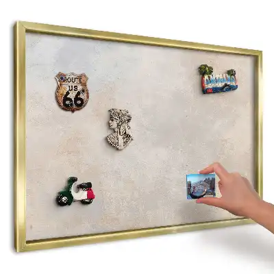 Tablă magnetică de perete cu imprimeu textură minimalistă bej și gri