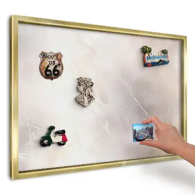 Panou din tablă pentru colecția de magneți cu model delicat eteric