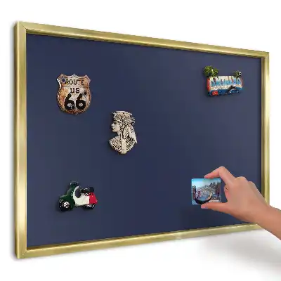 Panou din tablă pentru magneți cu design modern albastru marin