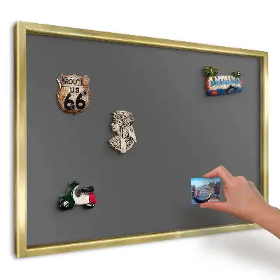 Tablă magnetică de perete cu imprimeu fundal minimalist gri închis