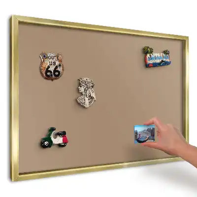 Panou din tablă pentru colecția de magneți cu design minimalist portocaliu