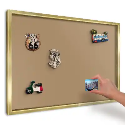 Panou din tablă pentru colecția de magneți cu design minimalist portocaliu vibrant