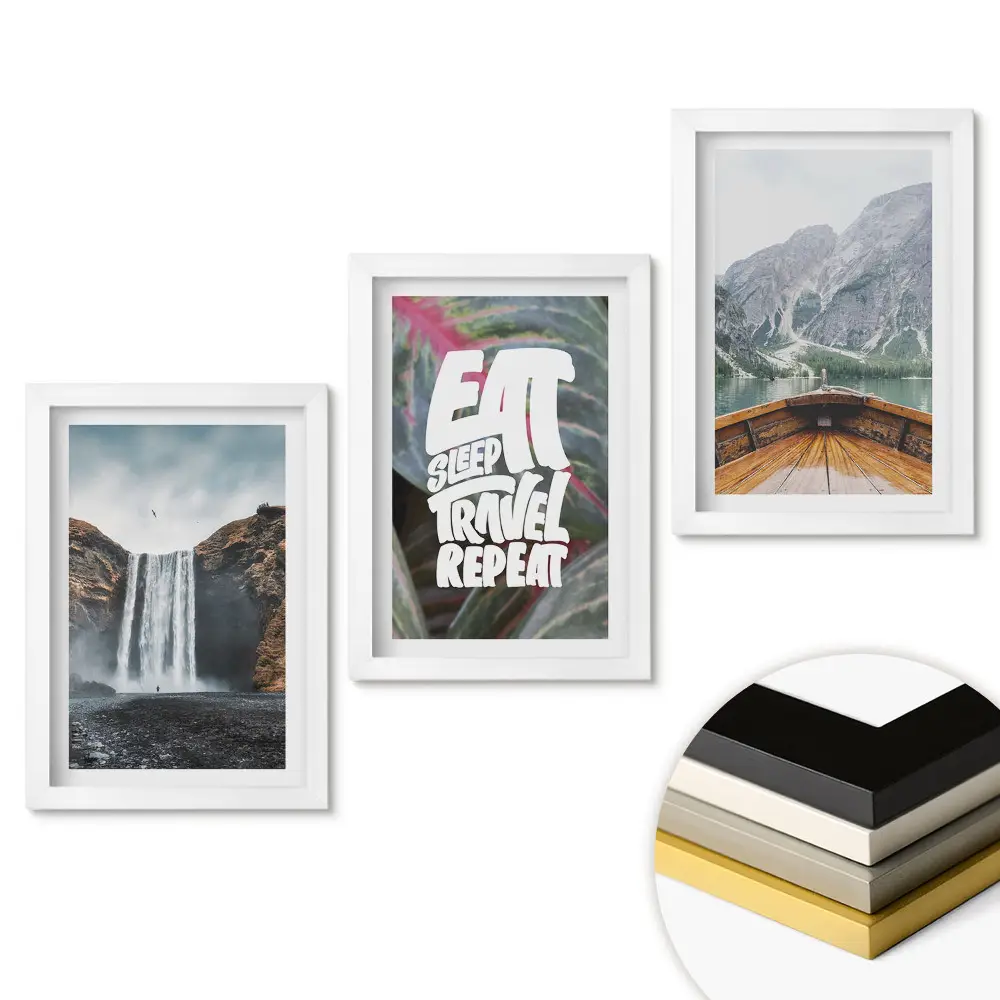 Set tablouri pentru living Aventuri în natură și călătorii