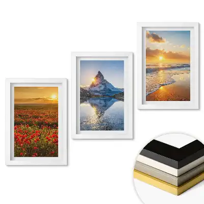 Set tablouri living Peisaje naturale la diferite momente ale zilei