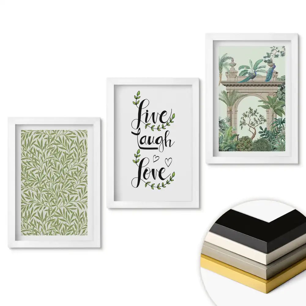 Set tablouri living Inspirații din plante în decorarea interioară