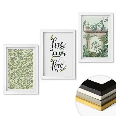 Set tablouri living Inspirații din plante în decorarea interioară