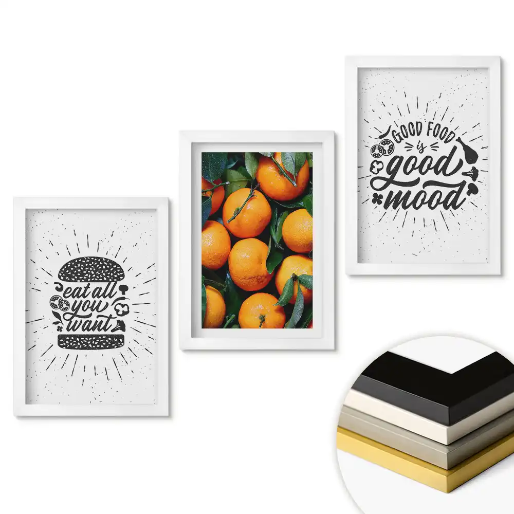 Set 3 tablouri pentru dormitor cu tematică aromată