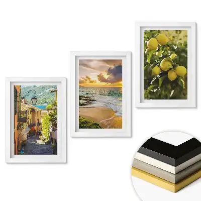 Set 3 tablouri dormitor Vederi pitorești ale naturii și arhitecturii