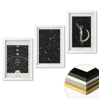 Set 3 tablouri dormitor Inspirații cosmice și secretele universului