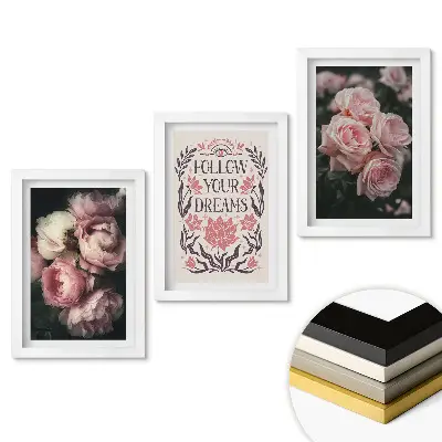 Set tablouri living Flori și inspirație în armonie