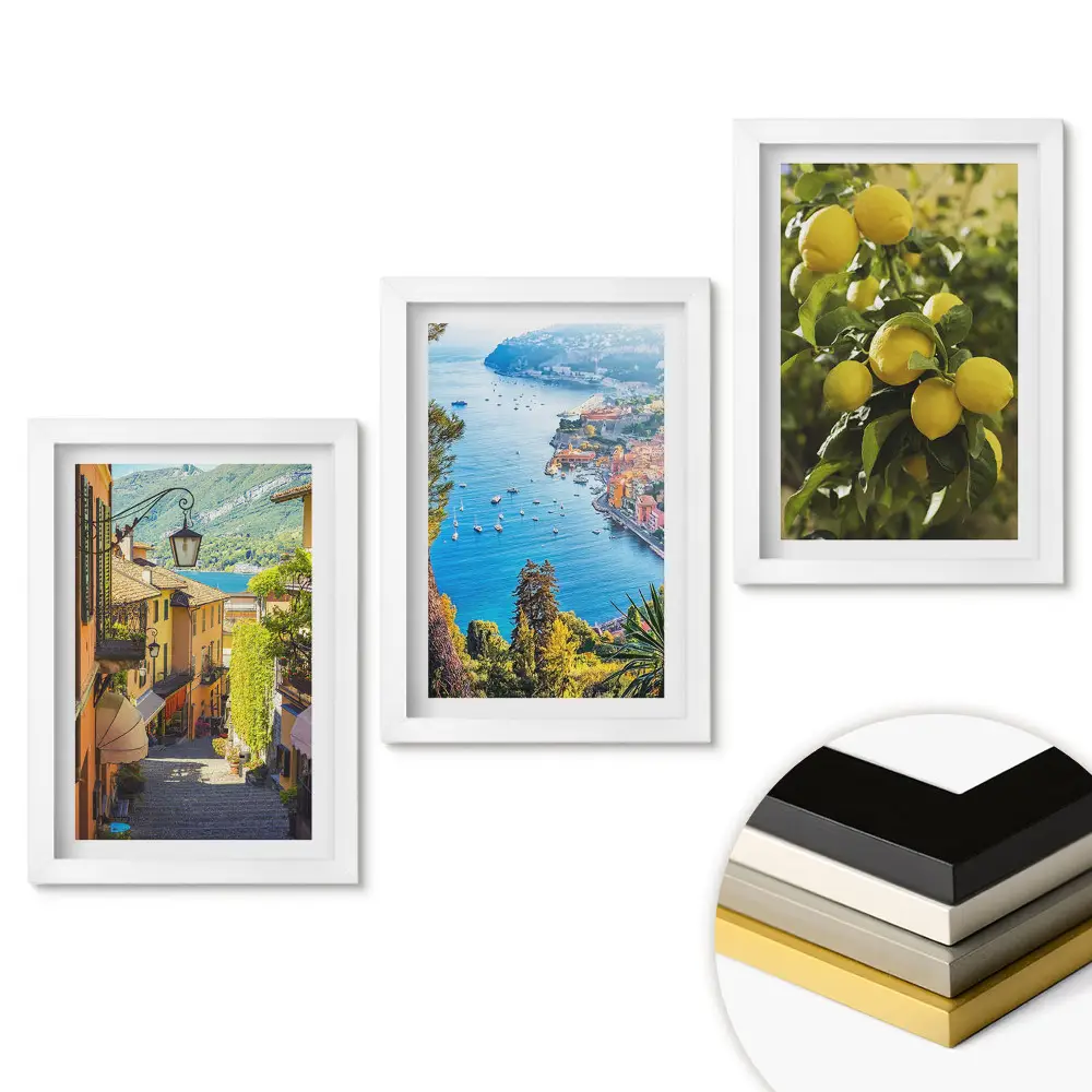 Set tablouri pentru living cu peisaje pitorești din locuri fermecătoare
