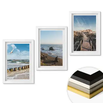 Set tablouri living Peisaje de coastă în trei versiuni
