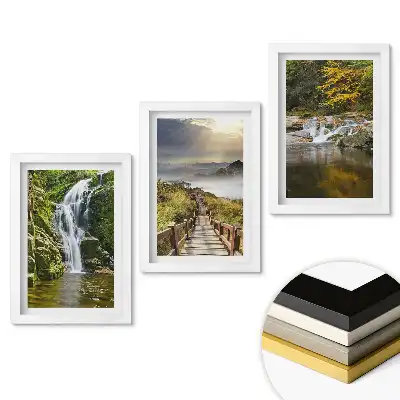 Set 3 tablouri dormitor Cascade și peisaje naturale pitorești