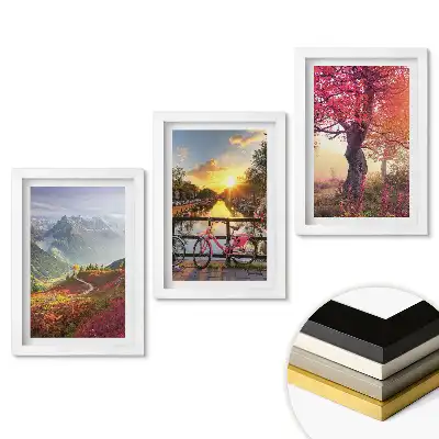 Set 3 tablouri dormitor Peisaje naturale uimitoare în rame