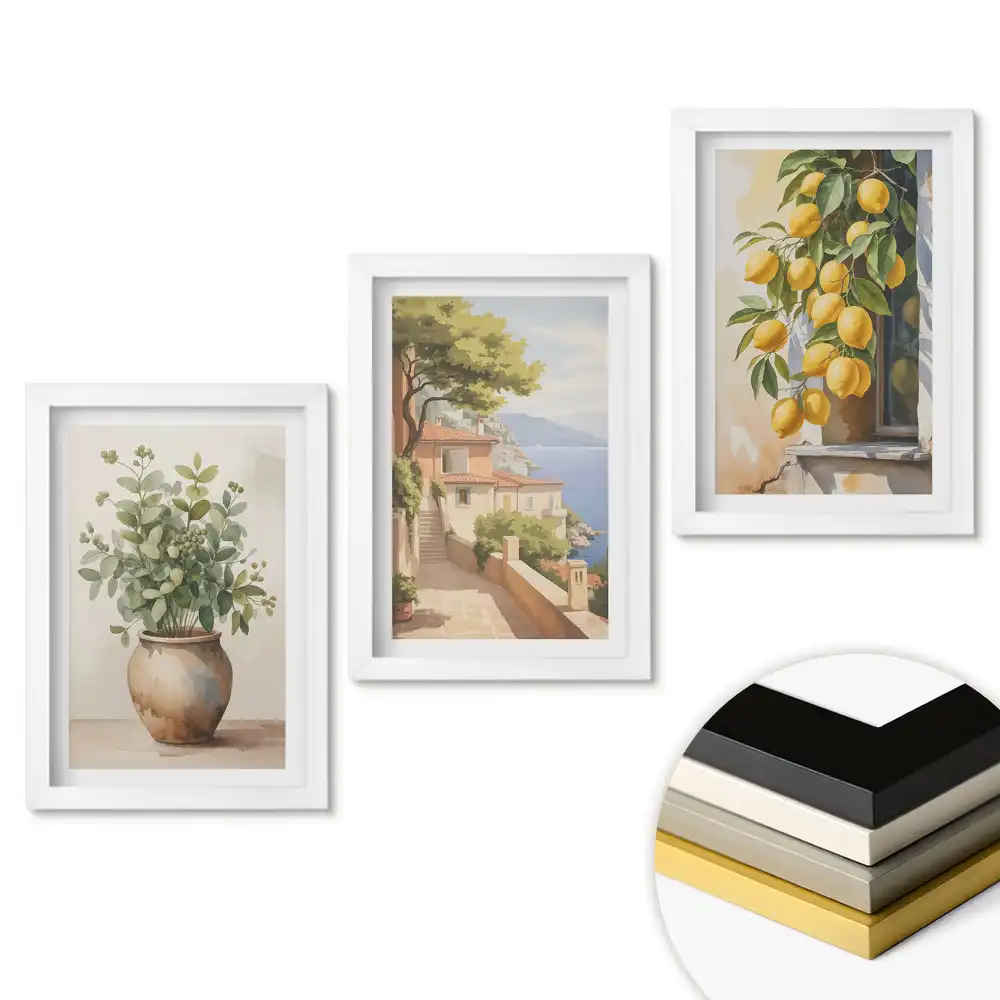 Set de tablouri pentru living Peisaje și natură în armonie