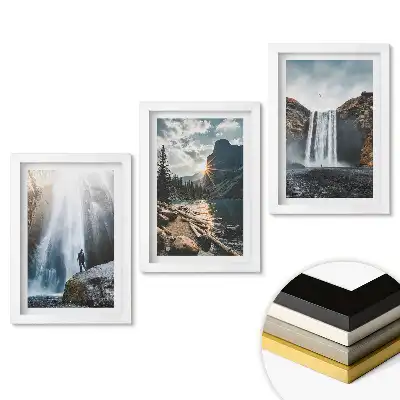 Set tablouri living Cascade în peisaje naturale pitorești