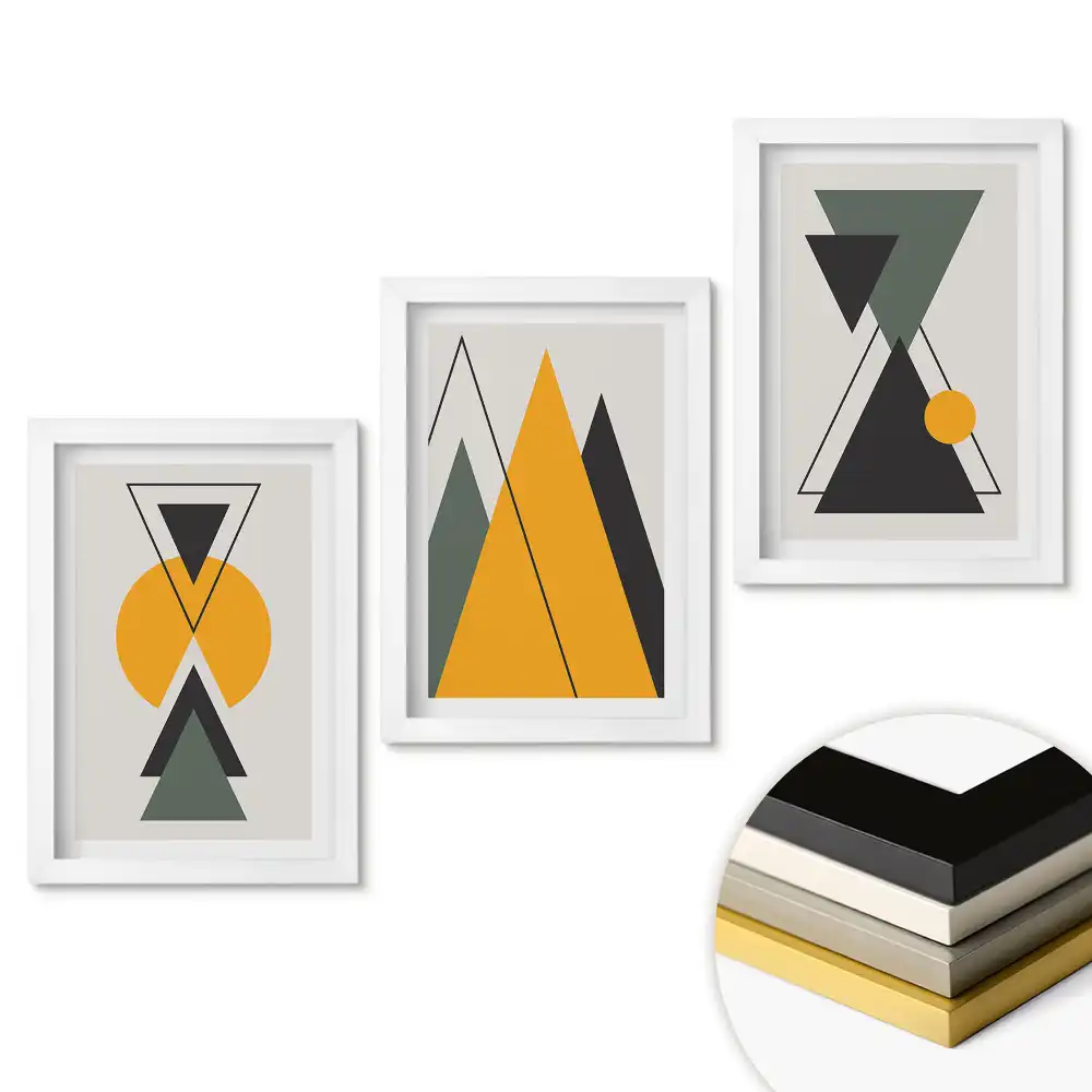 Set tablouri living Geometrie într-o versiune modernă