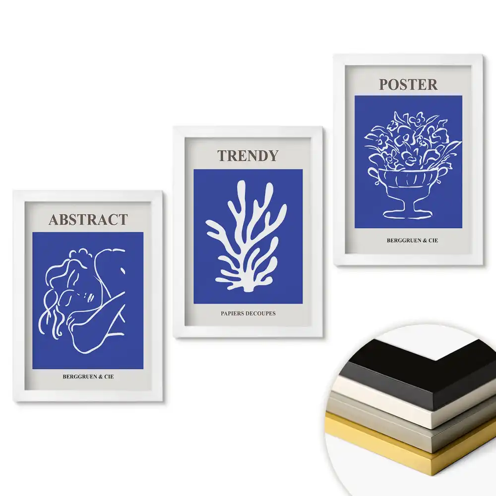 Set tablouri living Grafică modernă în culori intense