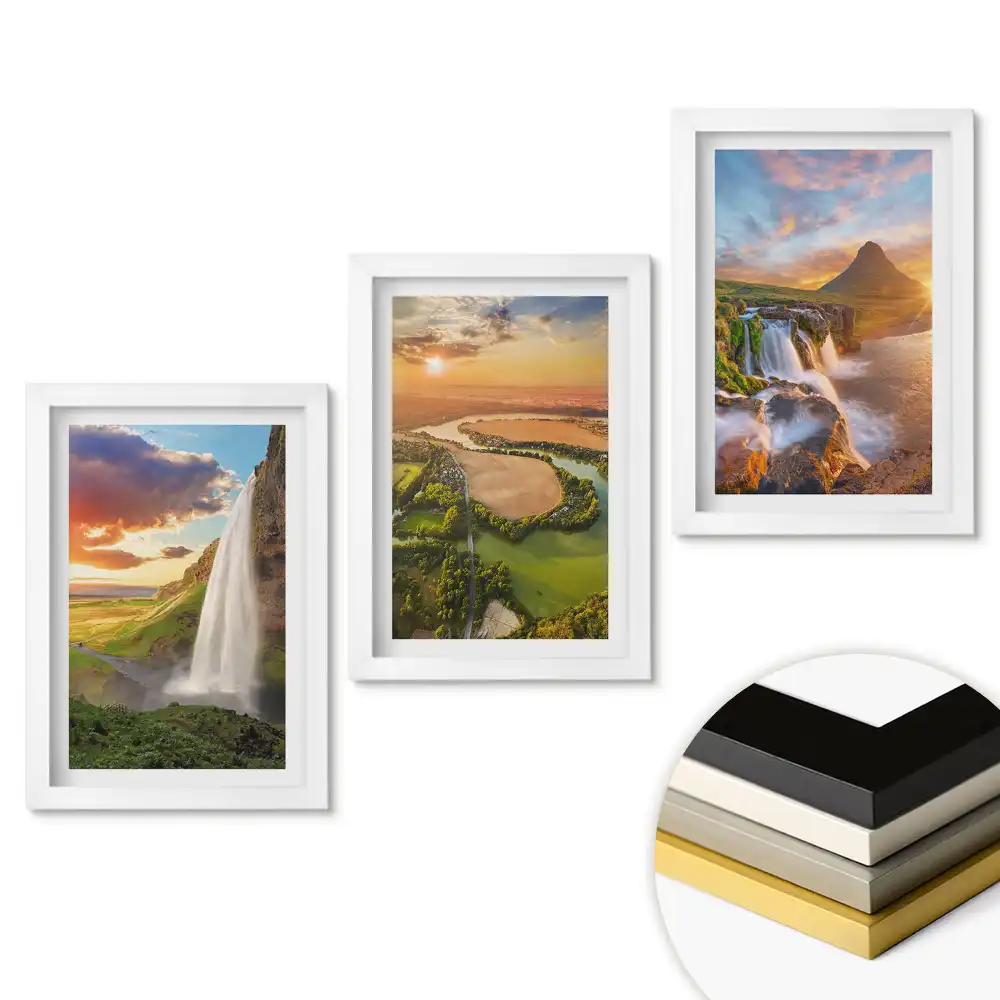 Set 3 tablouri dormitor Peisaje naturale uimitoare în trei cadre