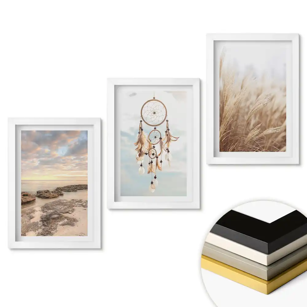 Set de 3 tablouri pentru dormitor Pacea naturii